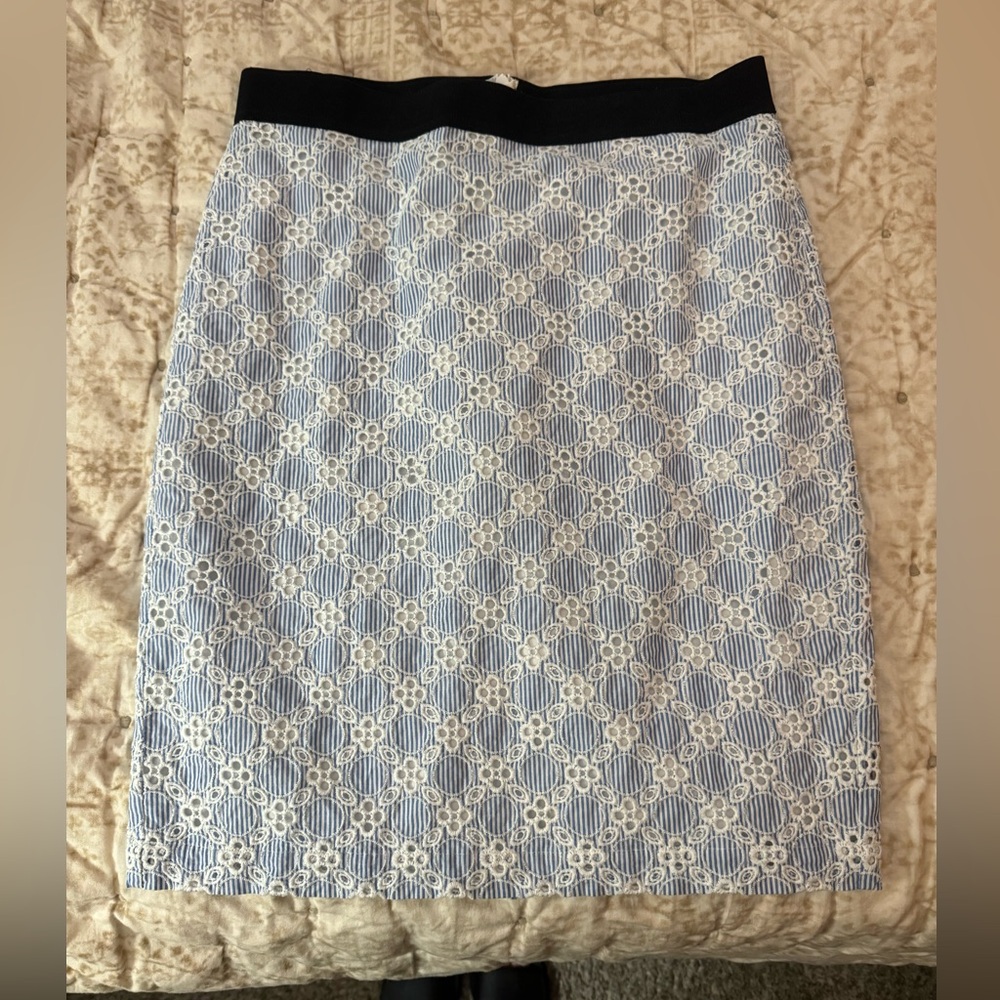 Ann Taylor Size 6 seersucker Skirt